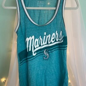 Mariners Teal Graphic Tank Top